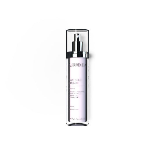 Day Face Cream with Donkey Milk - 50 ml Enriched with Vitamin E, Hyaluronic Acid, Apple and Cucumber extracts