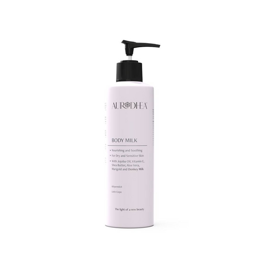Body milk with Donkey Milk - 260 ml Enriched with Jojoba Oil, Vitamin E, Shea Butter, Aloe Vera and Marigold